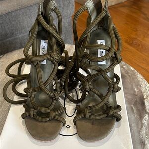 Steve Madden Olive Lace-Up Rope Heels